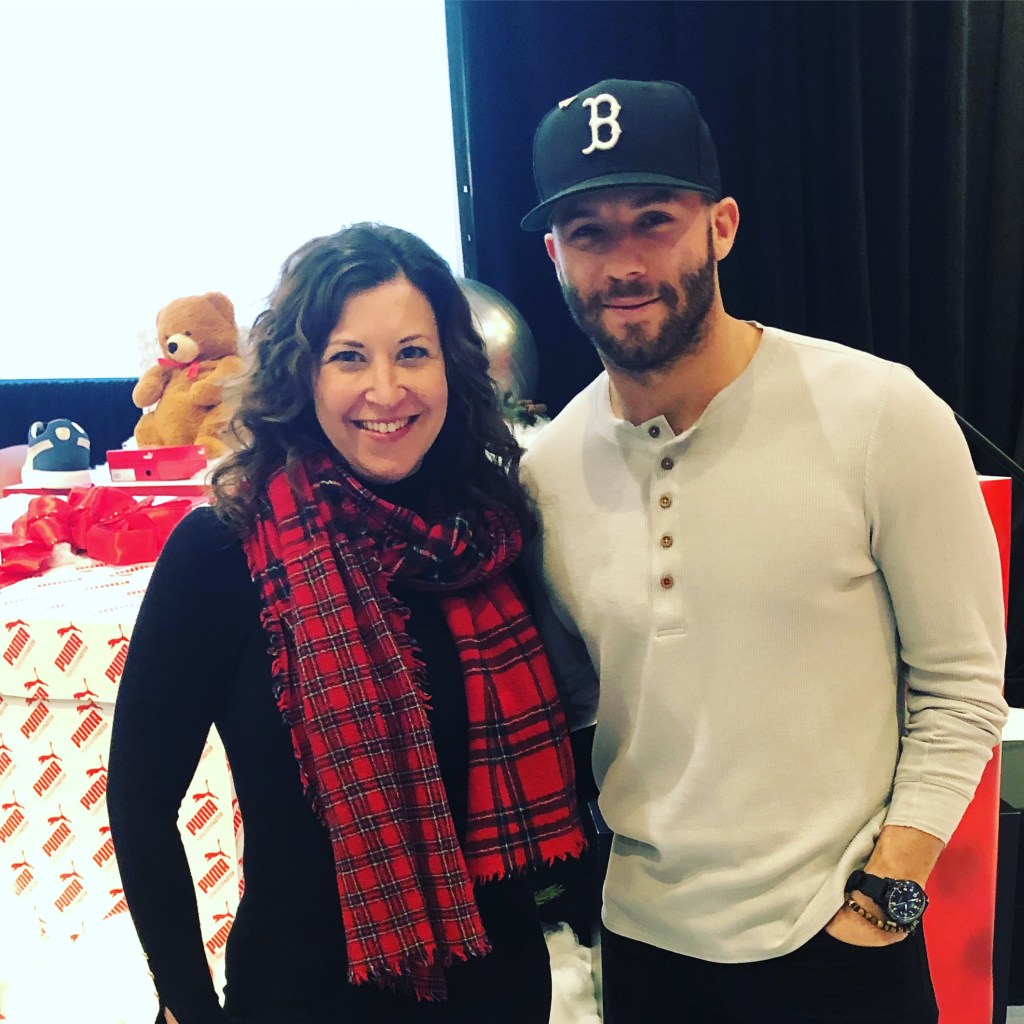 Jen with PUMA ambassador Julian Edelman